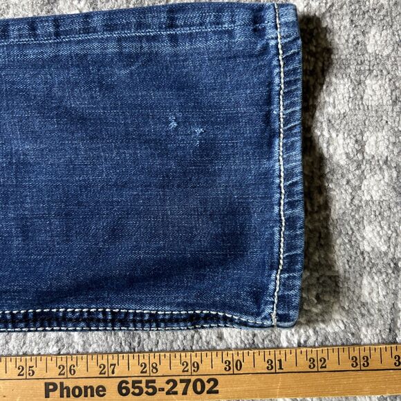 BKE Aiden Jeans Mens 28R (29x31.5) Dark Wash Straight Leg Modern Pocket Detail - Picture 8 of 13